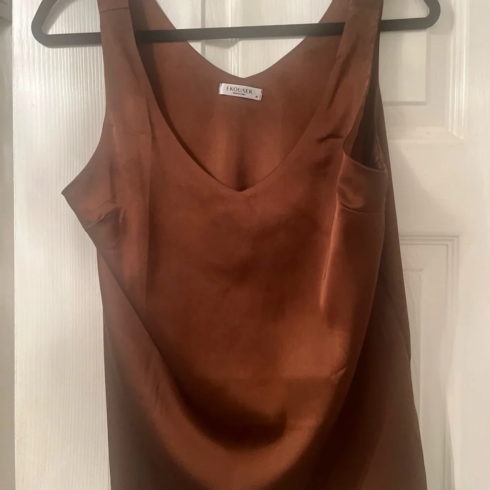 Rich Brown Fitted Camisole Tank Top - Picture 4 of 4